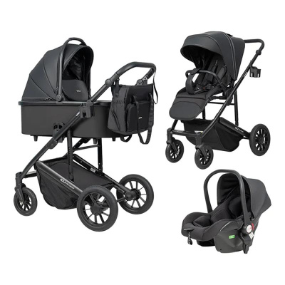 Коляска 3 в 1 Farfello Sola Trio Comfort SOLA-6 Черный оникс 01